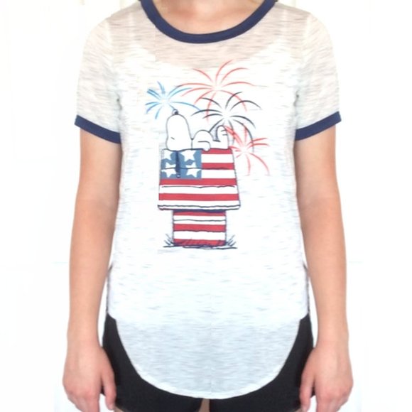 Peanuts Snoopy Patriotic Fireworks Tee - Picture 3 of 5